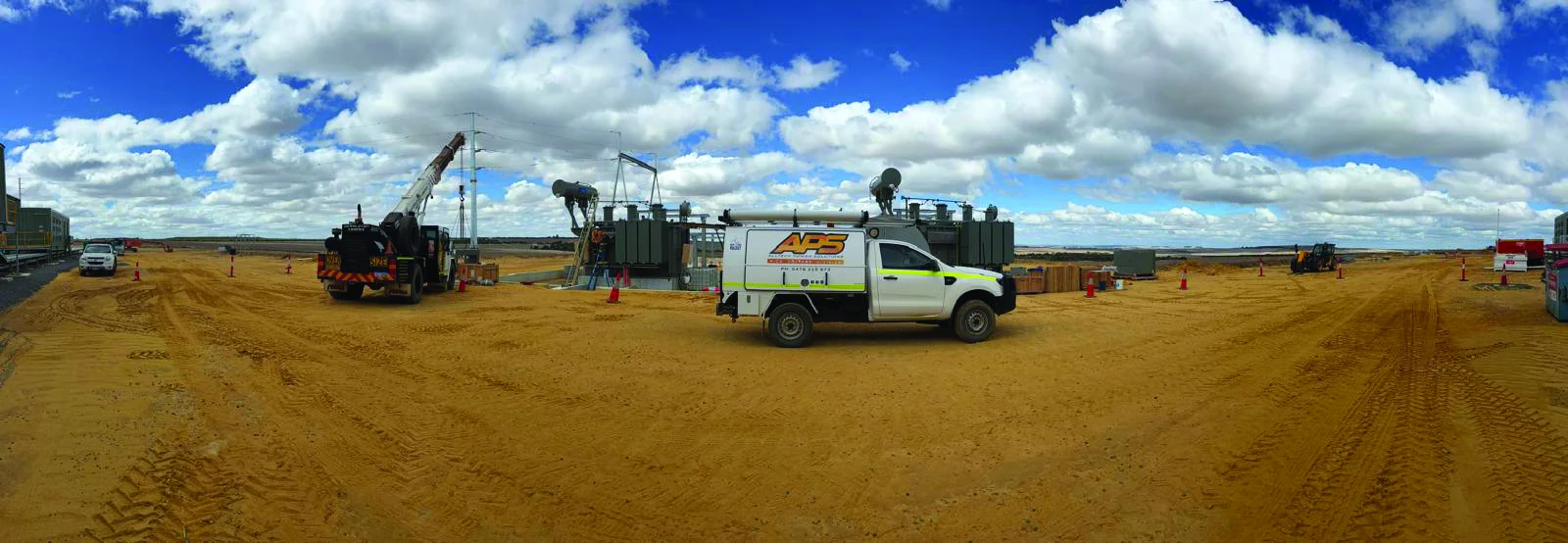 Power transformer install, Midwest WA.
