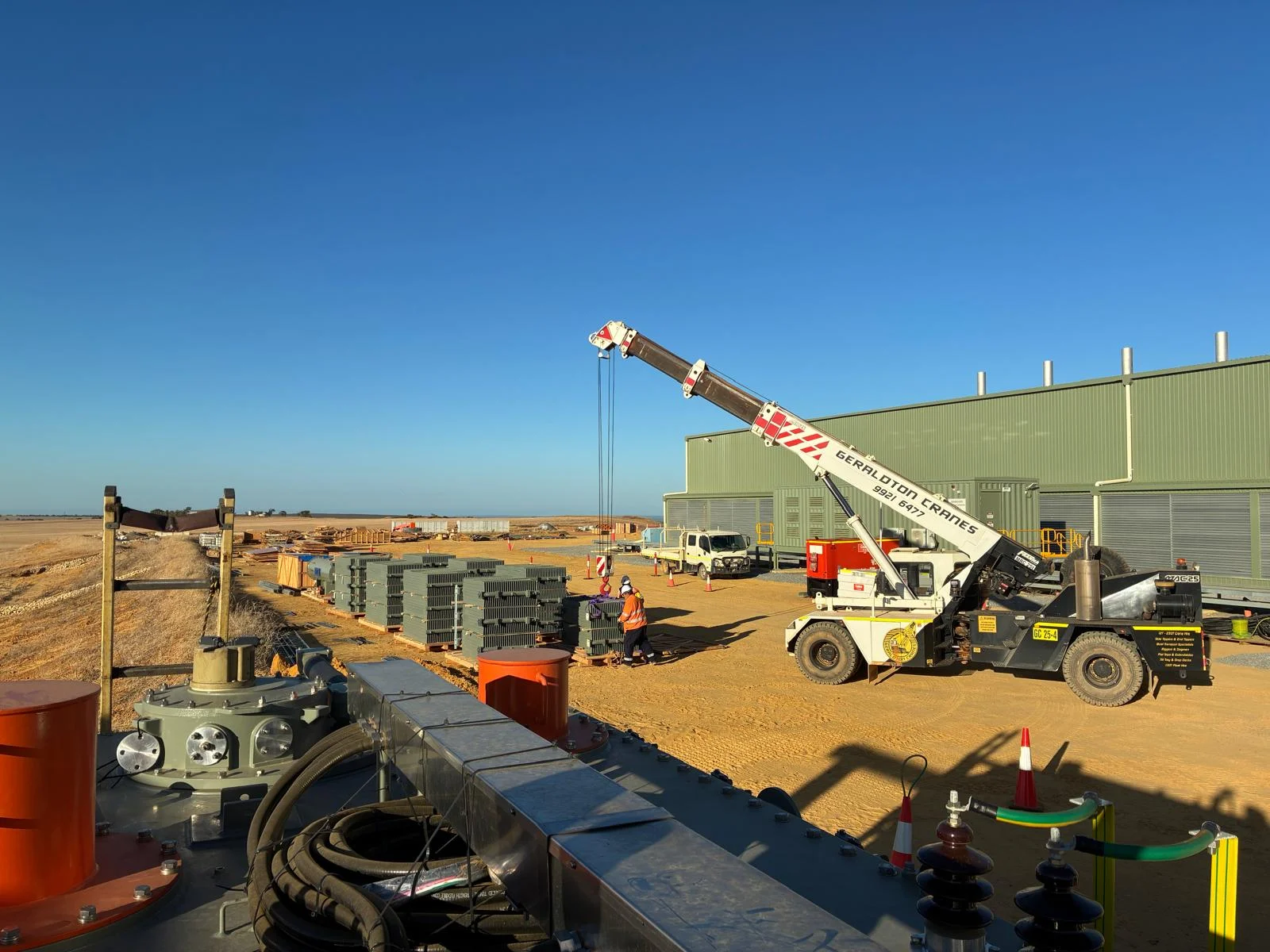 Power transformer erection managed safely from site to handover.