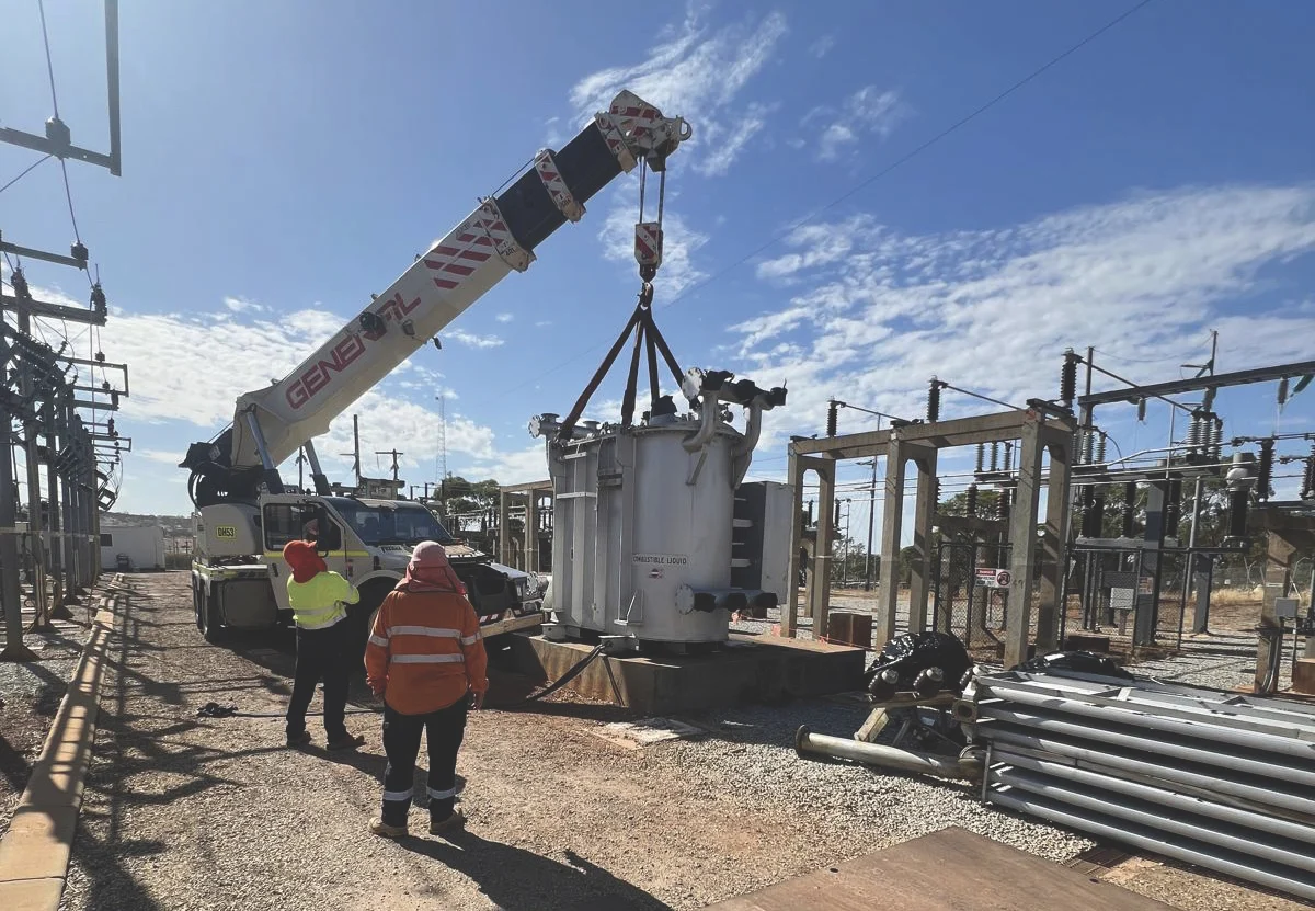 Transformer disassembly and removal managed safely on site.