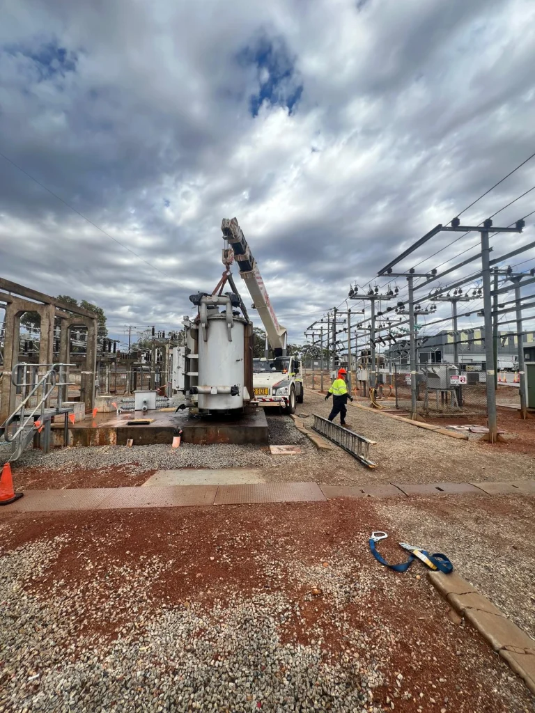 Transformer disassembly and removal.